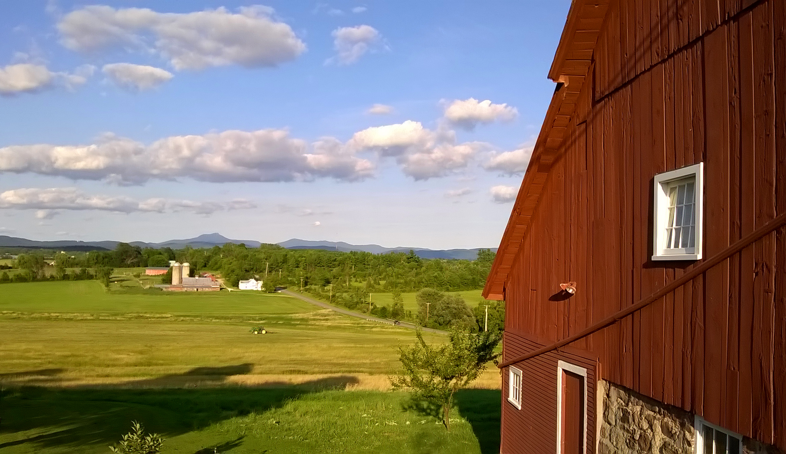 barn view of camels hump